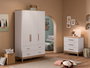 Hanah Home Armario Etto Mm1.44.03.C1 Madera y Roble Blanco